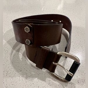 DIESEL Men's Brown Leather Belt